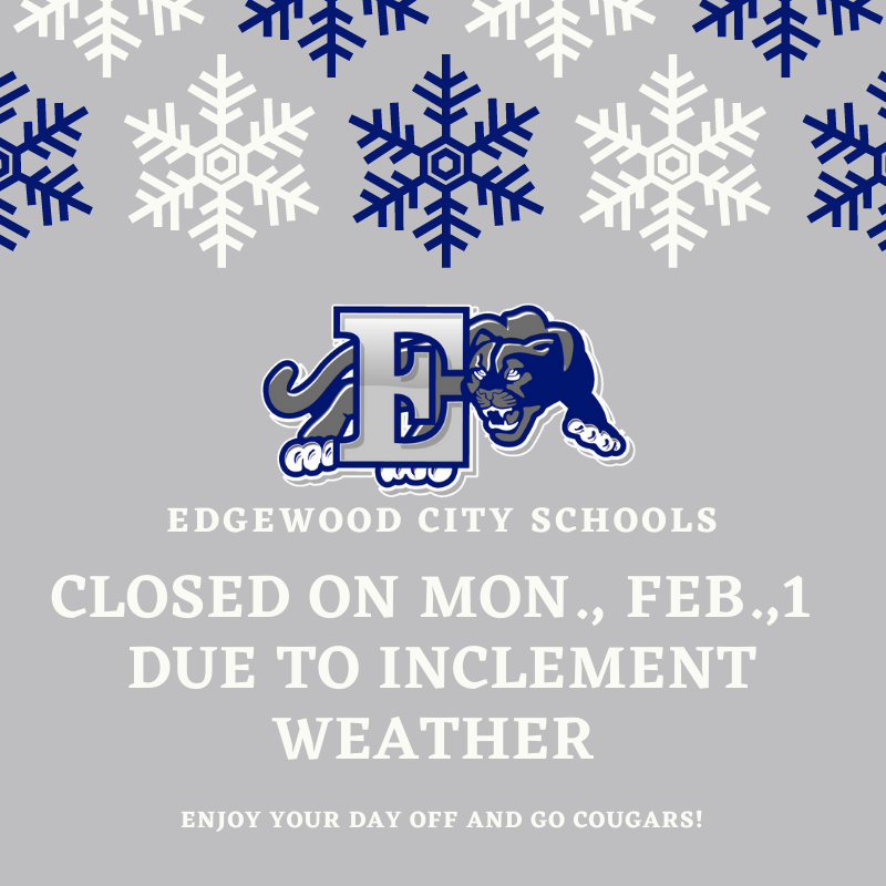 Edgewood City Schools Closed Monday, Feb. 1