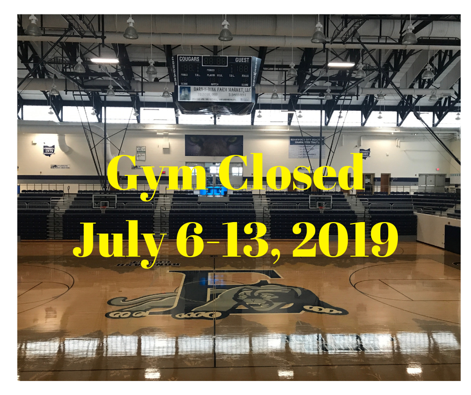 EHS Gym Closed July 6-13