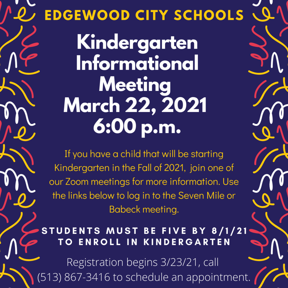 Edgewood Kindergarten Informational Meeting