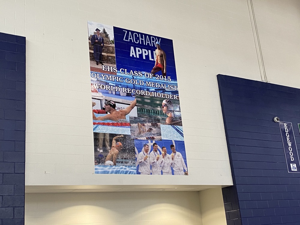 Zach Apple honored in EHS gym