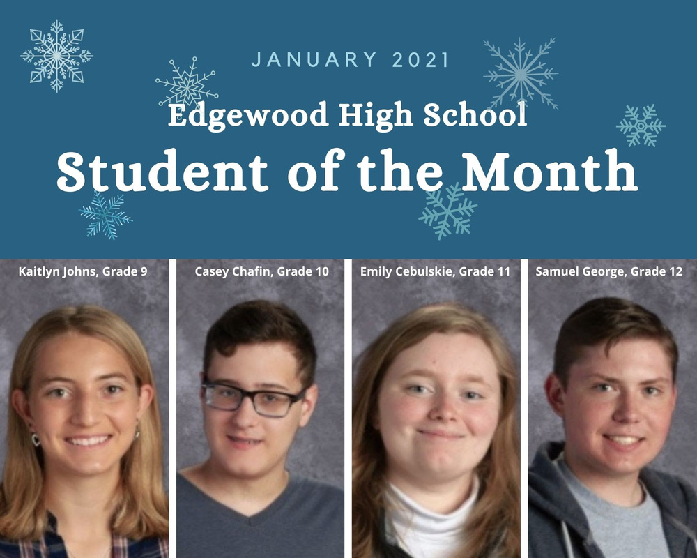 Congratulations to the EHS Student of the Month Award Winners