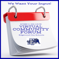 Join Us Monday, October 12 for our Virtual Community Forum