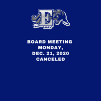Edgewood BOE Meeting Monday, Dec. 21, 2020 - CANCELED