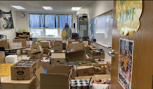 Students at EES, Seven Mile Elementary, & Virtual Academy Team Up to Deliver Successful Canned Food Drive