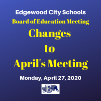 Changes Made to the April 27th Board of Education Meeting