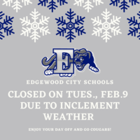 Edgewood Schools Closed Tues., Feb. 9