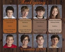 EHS - November Student/Cougar of the Month
