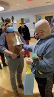 Edgewood student Saige Ryan "Rings the Bell"