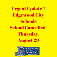 School is Cancelled for Thursday, August 29