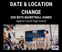 EHS Boys Basketball Game Change
