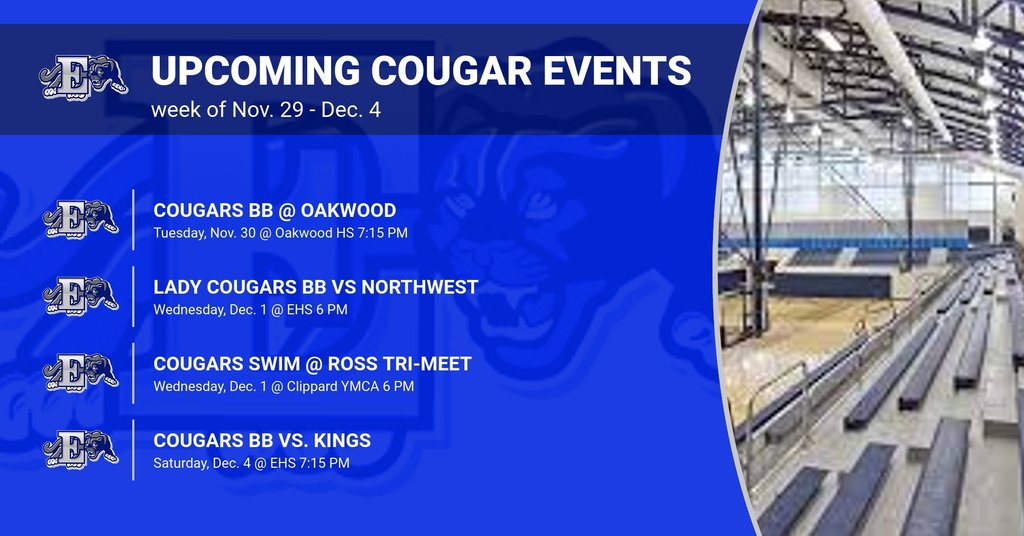 Upcoming Cougar Events