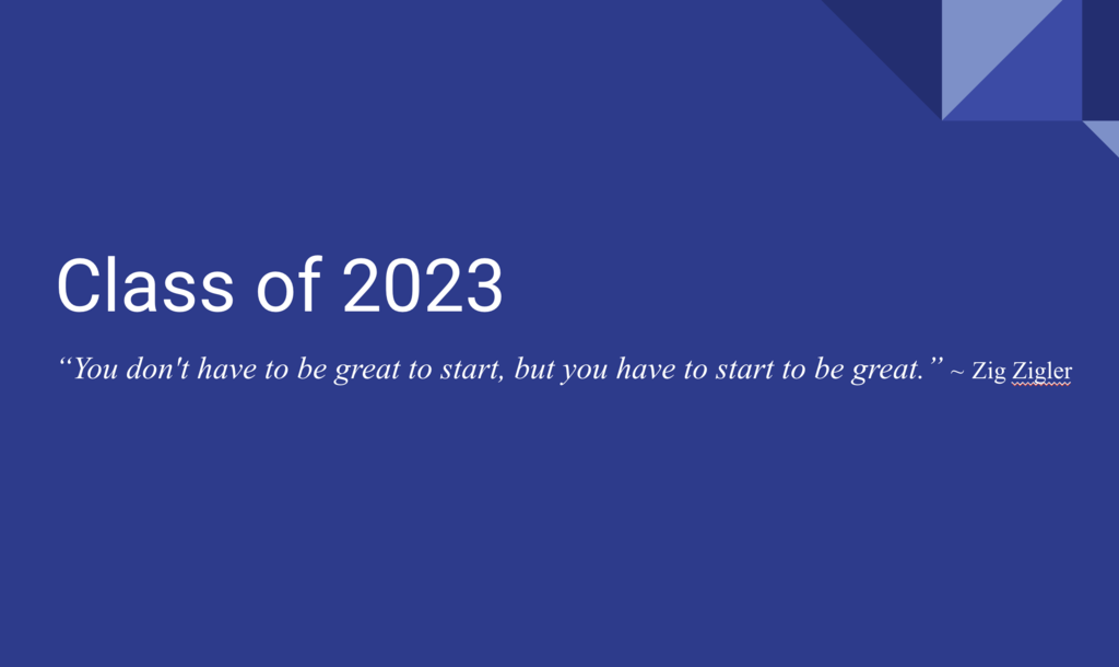Class of 2023