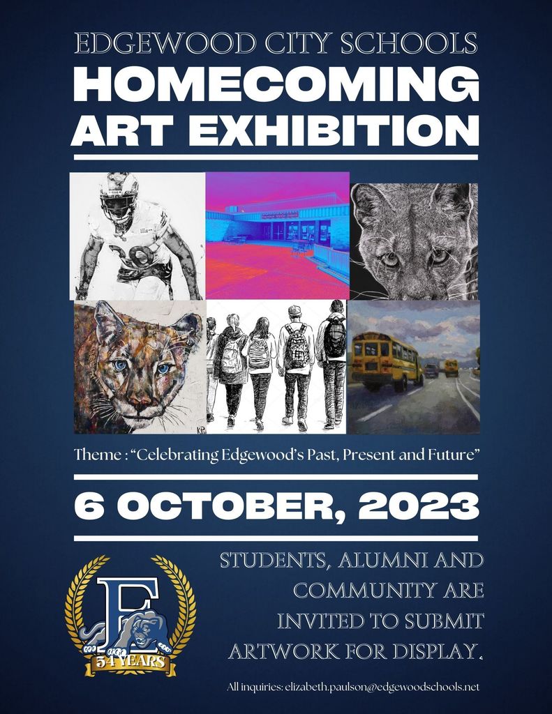 art expo image wuithb various art projects form the past and Oct. 6th date for the event. 