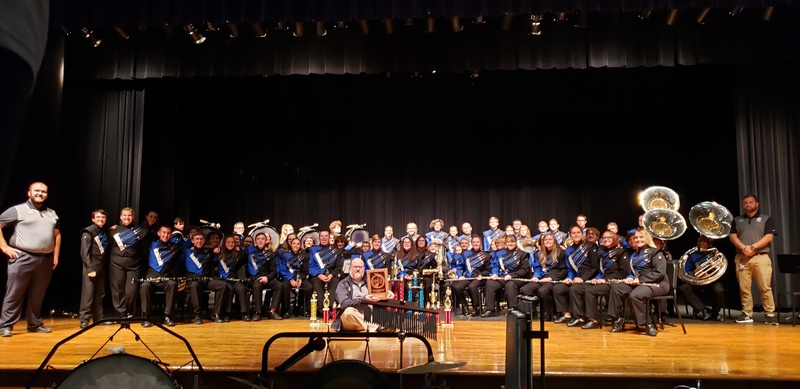 EHS Marching Band with awards